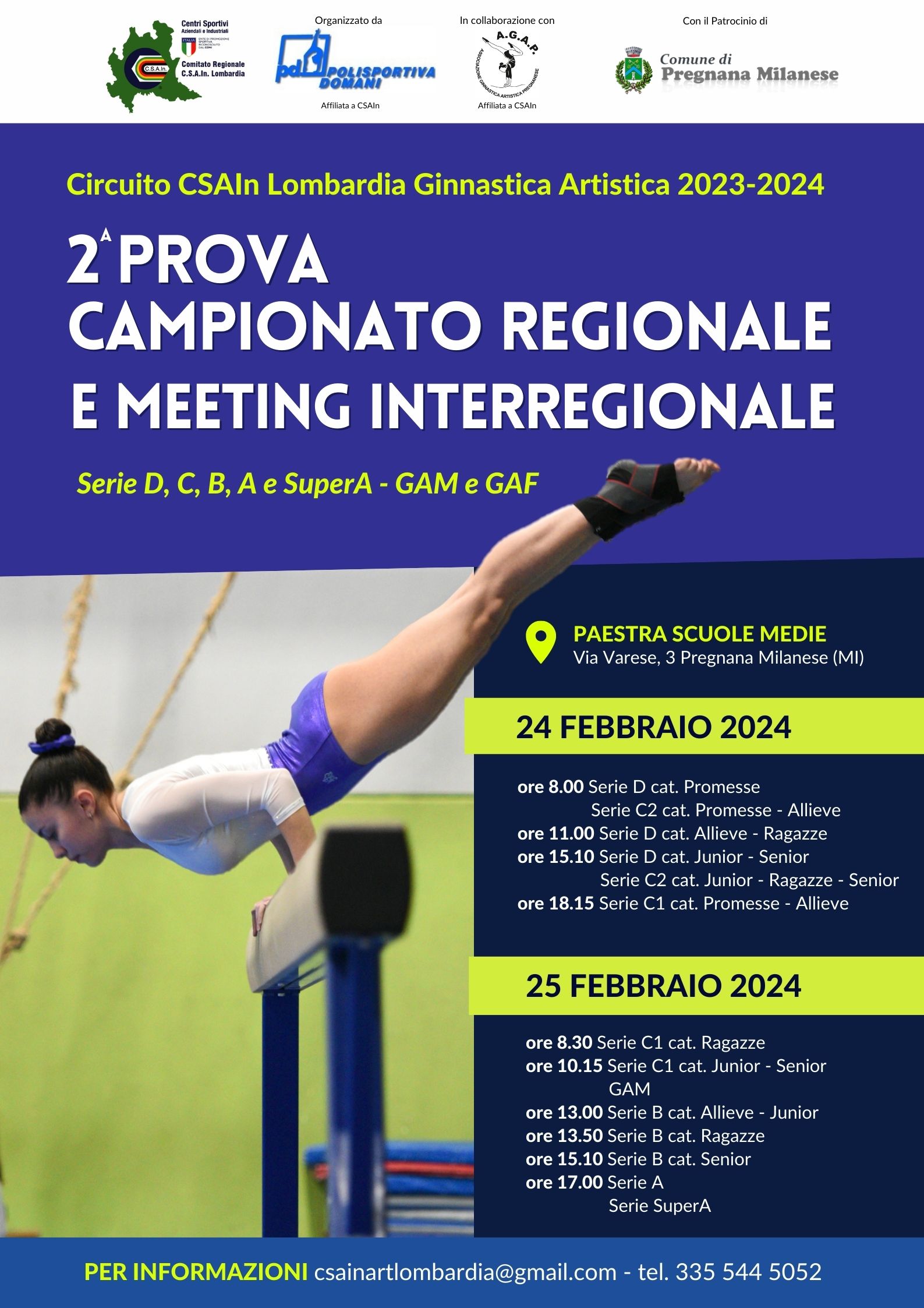 Circuito Regionale CSAIn Lombardia di Ginnastica Artistica 2024 (4)