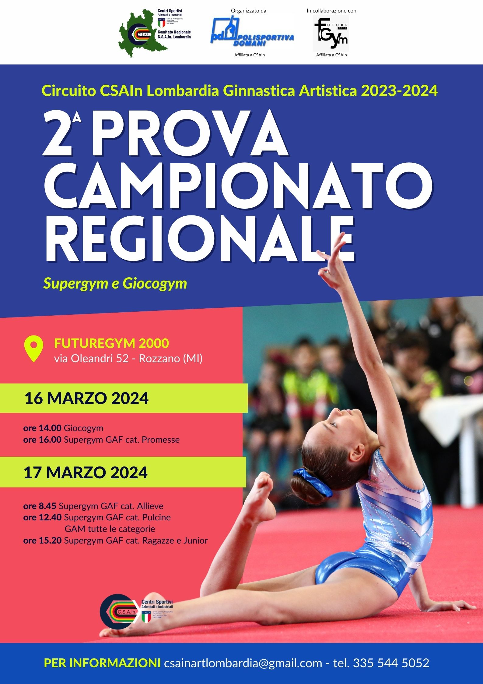 Circuito Regionale CSAIn Lombardia di Ginnastica Artistica 2024 (5)