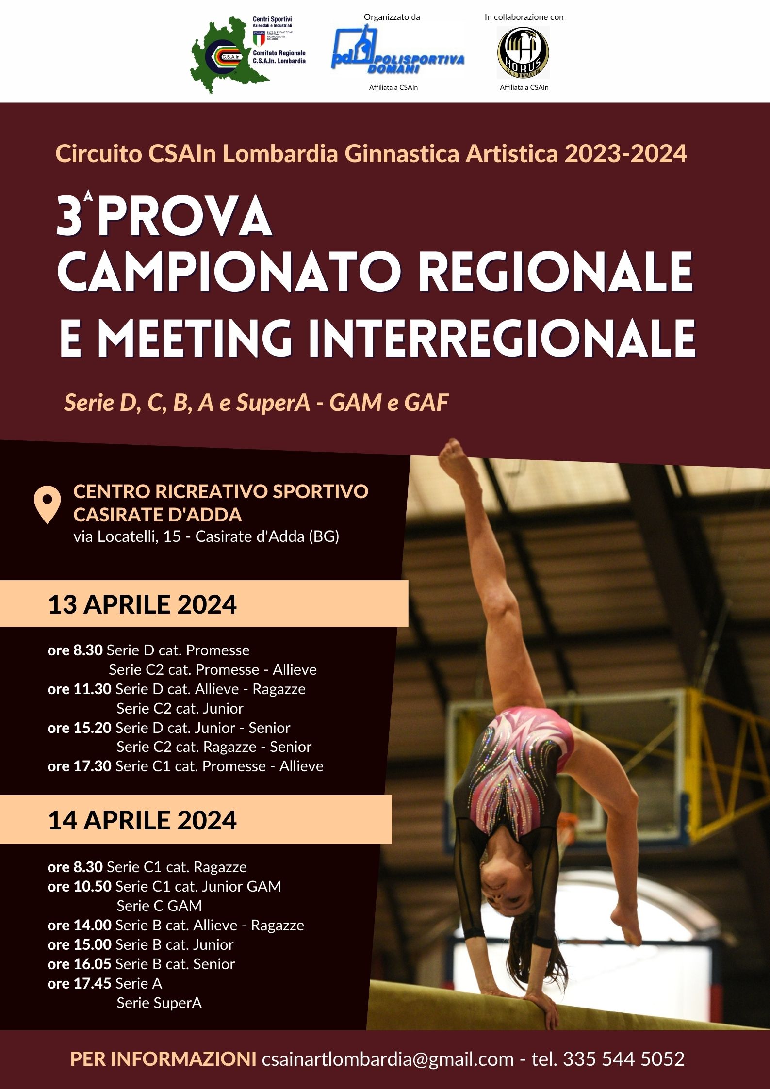 Circuito Regionale CSAIn Lombardia di Ginnastica Artistica 2024 (6)