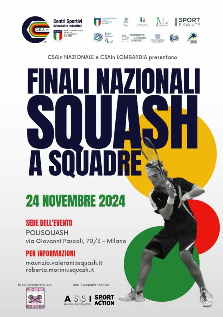 Nazionali CSAIn Squash a Squadre 2024